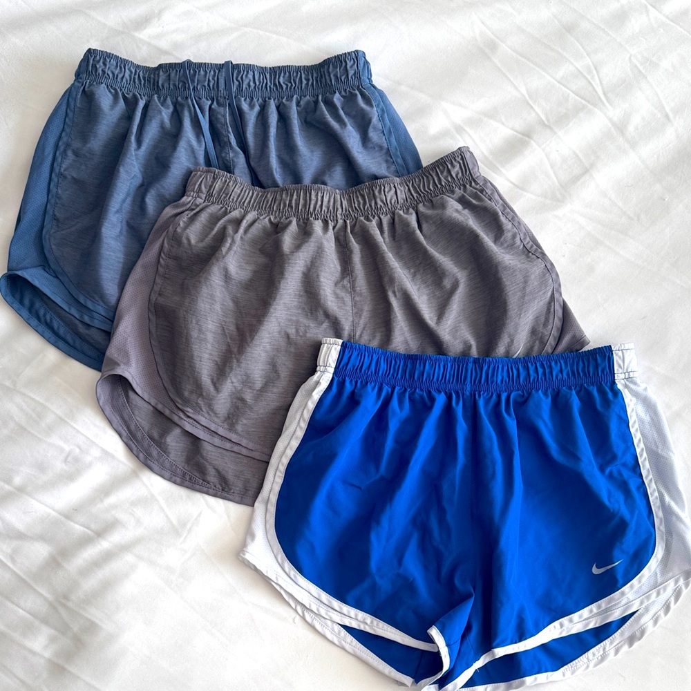 Women's Nike Athletic Shorts - Blue, Gray, Navy